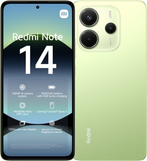 Redmi Note 14 4G 256 GB Lime Green