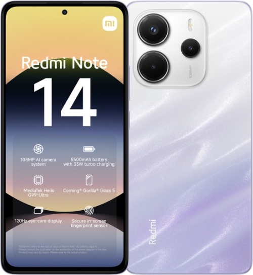 Redmi Note 14 4G 256 GB Mist Purple