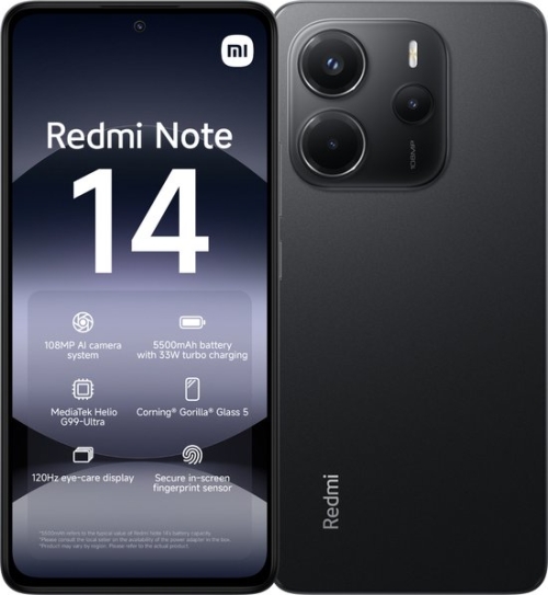 Redmi Note 14 4G 256 GB Midnight Black