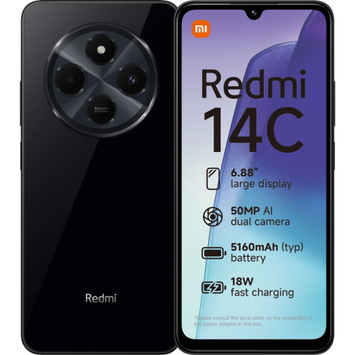 Redmi 14C 256 GB Midnight Black